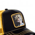 Capslab Dragon Ball Z Super Saiyan Black and Yellow Cap zoom on the patch