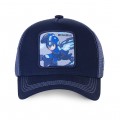 Trucker Cap Capslab Megaman X Blue front of the cap