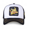 Trucker Cap Capslab Pokemon Pikachu White front of the cap