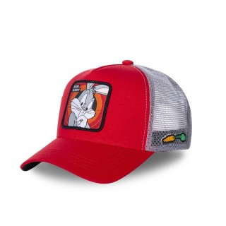 Casquette Capslab trucker Looney Tunes bugs bunny Rouge