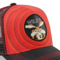 Capslab Looney Tunes Coyote Red Cap zoom on the patch