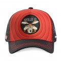 Capslab Looney Tunes Coyote Red Cap front of the cap