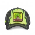 Dragon Ball Broly Black and Green Cap front of the cap