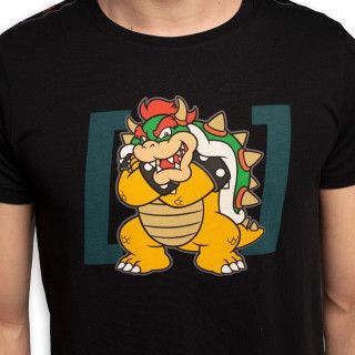 T-Shirt Capslab Junior col rond Super Mario Bros Bowser